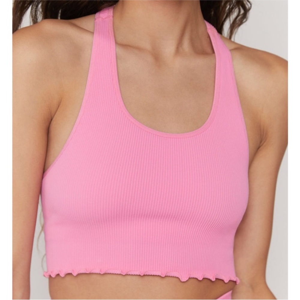 Spiritual Gangster x VS PINK Ribbed Crop Top